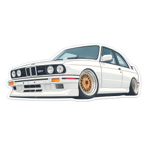bmw e46 m3 widebody sticker (copy)